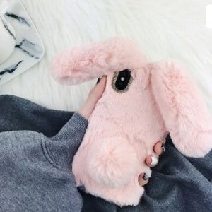 Pink bunny phone case